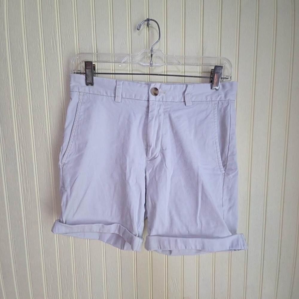 Vineyard Vines Shorts Mens 28 White Breaker Chino Flat Front 5 Inseam Summer‎